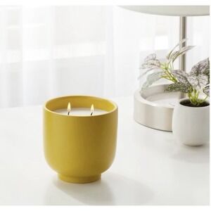 Room Essentials Yuzu Tonic Candle – Sugared Lemon & Prosecco Scent – New Ceramic